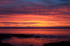 Sunset off Mendocino Headlands