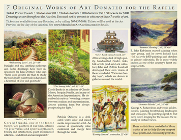 Brochure for Mendocino Rotary Art Auction (Back)