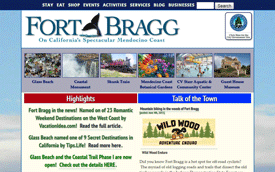 Screenshot from FortBragg.com