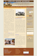 Kelley House Museum, a WordPress-based site that allows museum staff to handle routine updates of the site. (KelleyHouseMuseum.org)